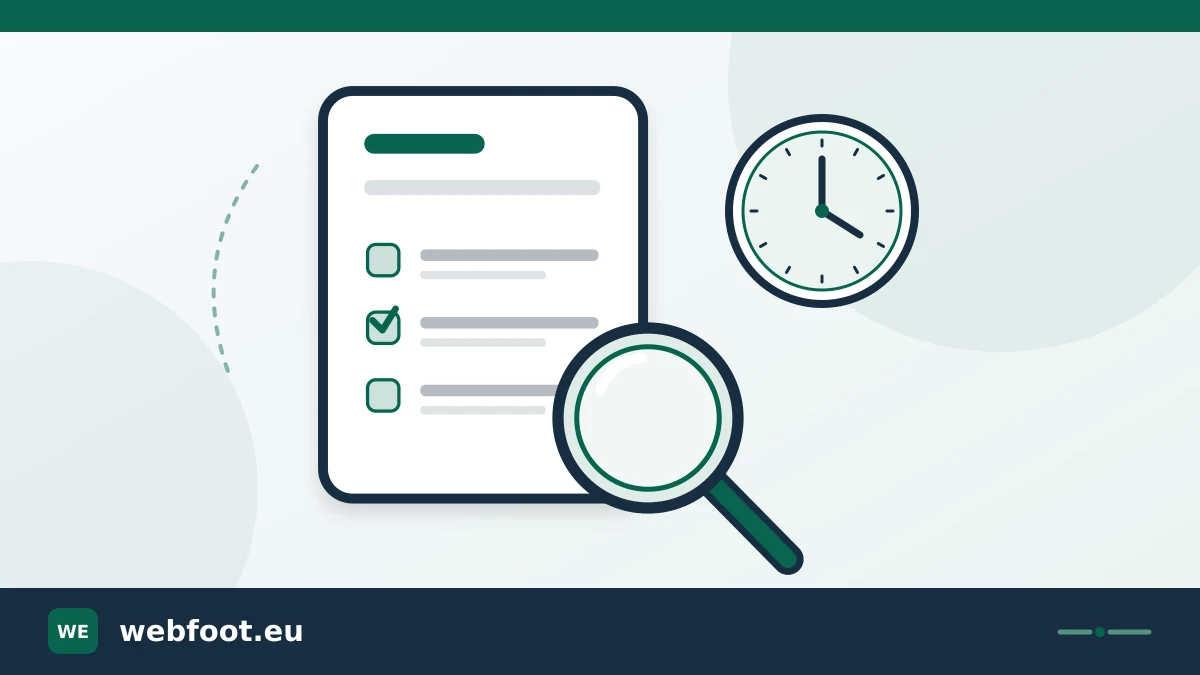 Document, magnifying glass and clock for reading conditions