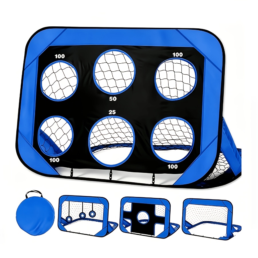 80 cm football training goal with four advertised modes
