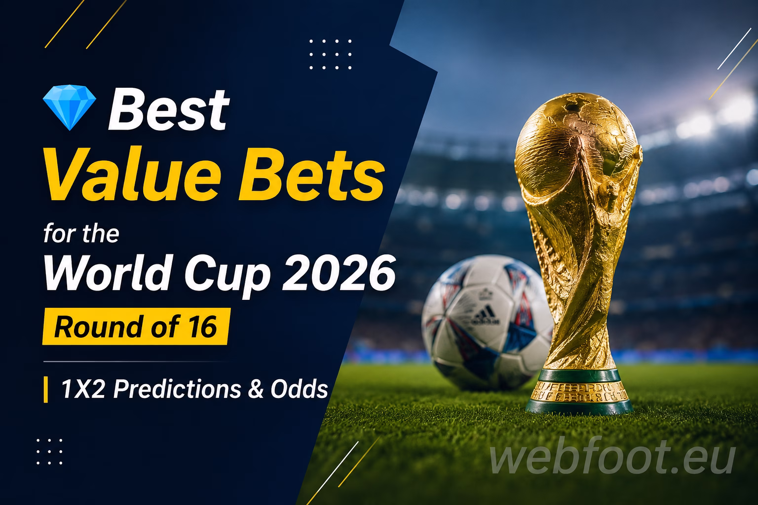 Best Value Bets for the World Cup 2026 Round of 16 | 1X2 Predictions & Odds