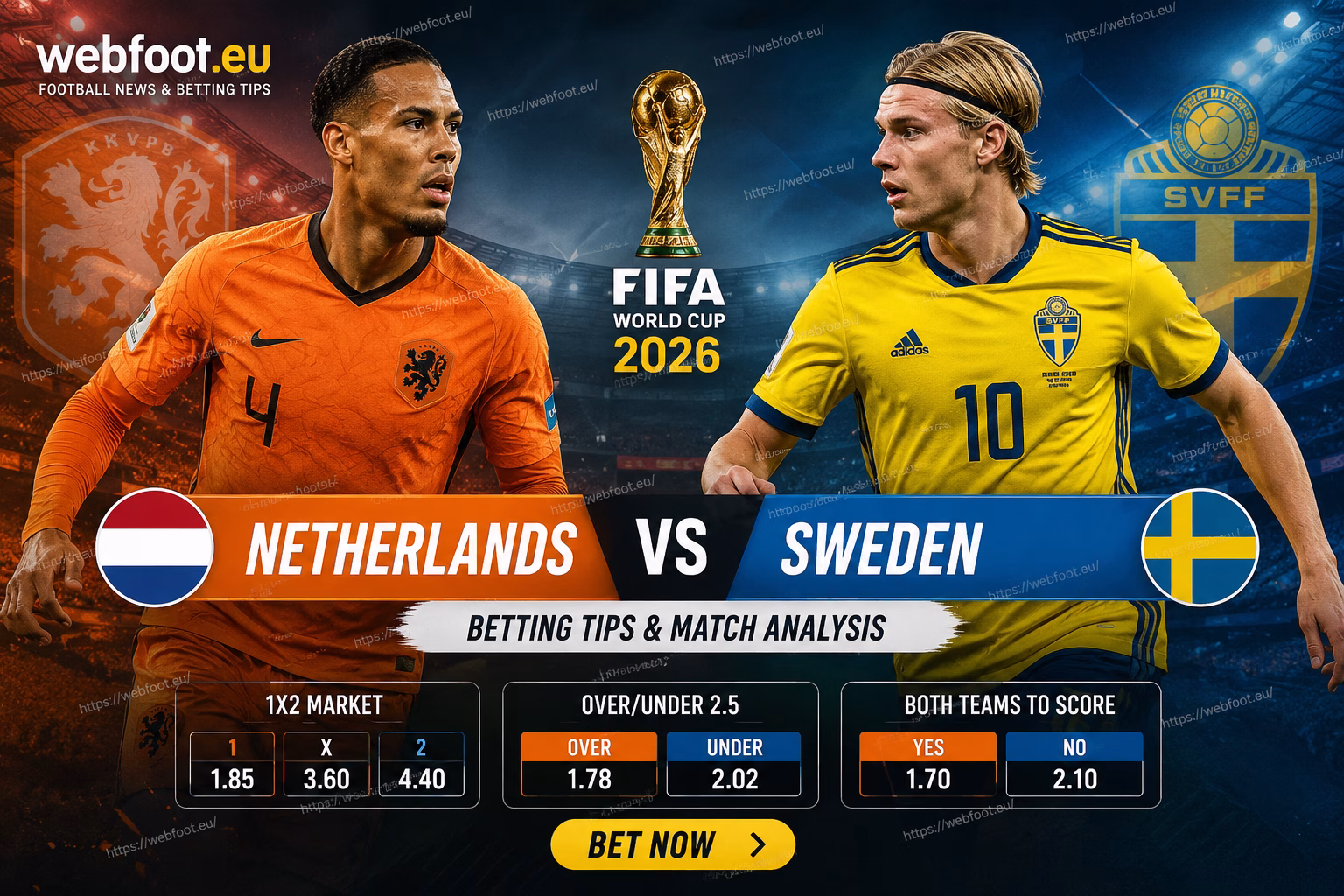 🏆 Netherlands vs Sweden Betting Tips: FIFA World Cup Odds & Match Analysis