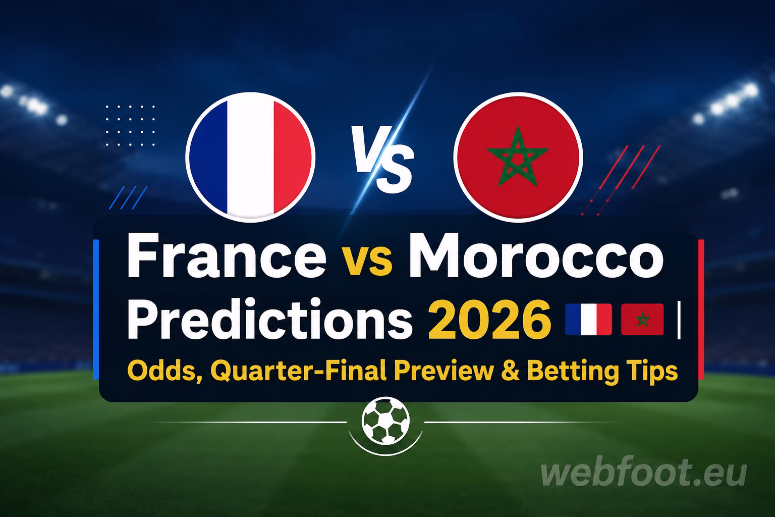 France vs Morocco Predictions 2026 Odds, Quarter-Final Preview & Betting Tips